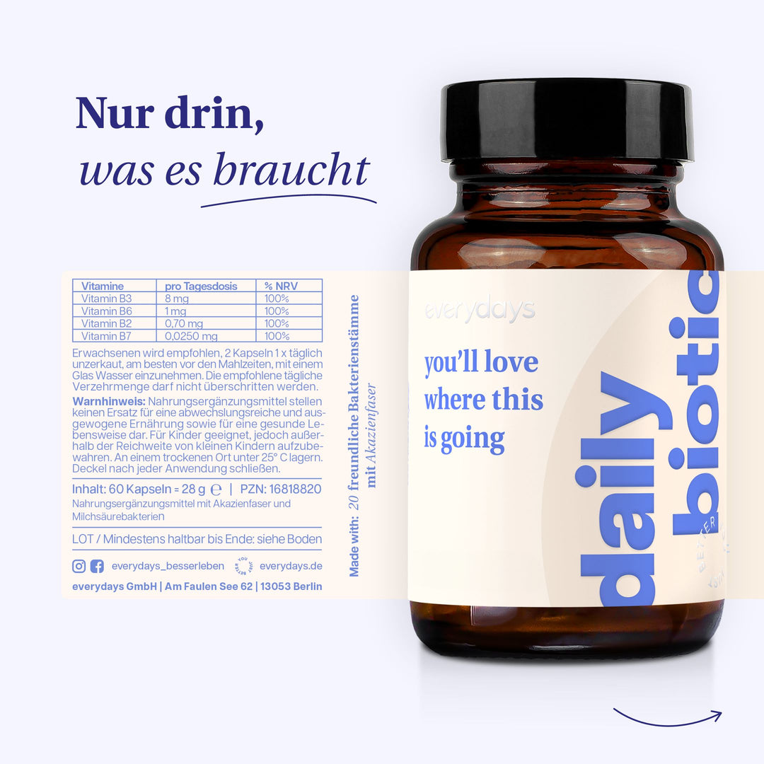 daily biotic - Die tägliche Wohlfühlroutine für deinen Darm